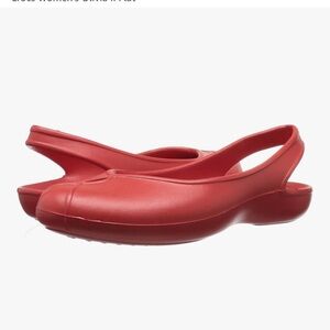 Crocs Women's Olivia II Flat Pink Sandals Pool  - Size 11